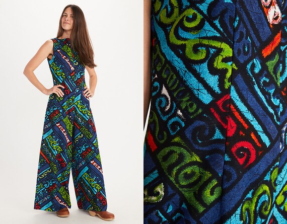 Vintage 60s Wide Leg Jumpsuit