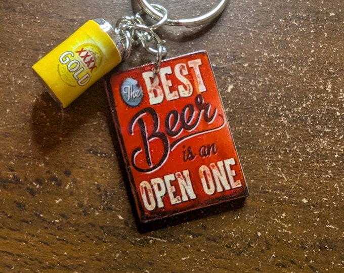 Beer 30 keychain