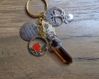 Chakra crystals keychains