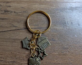 pretty kitty keychain
