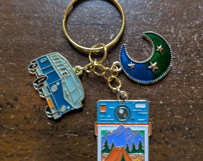 Polaroid camp keychain