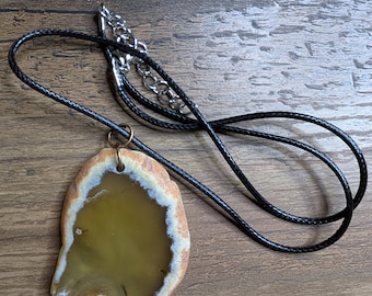 stone agate pendant necklaces