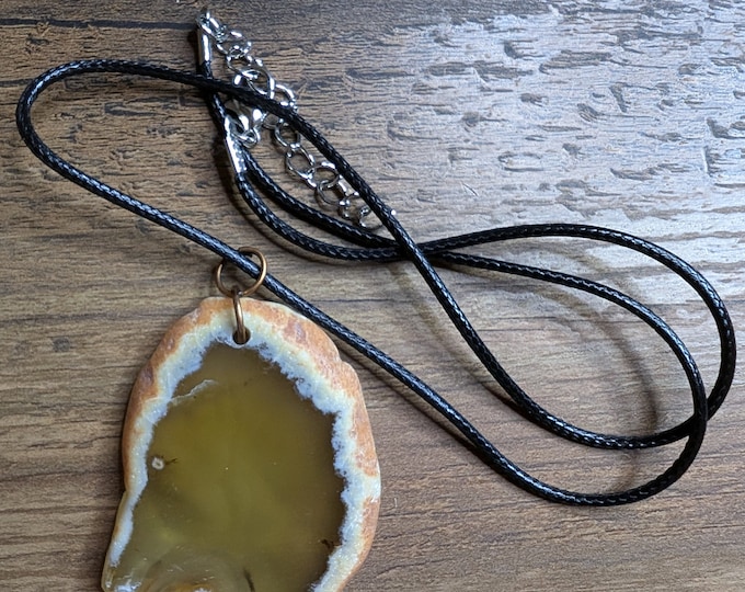 stone agate pendant necklaces