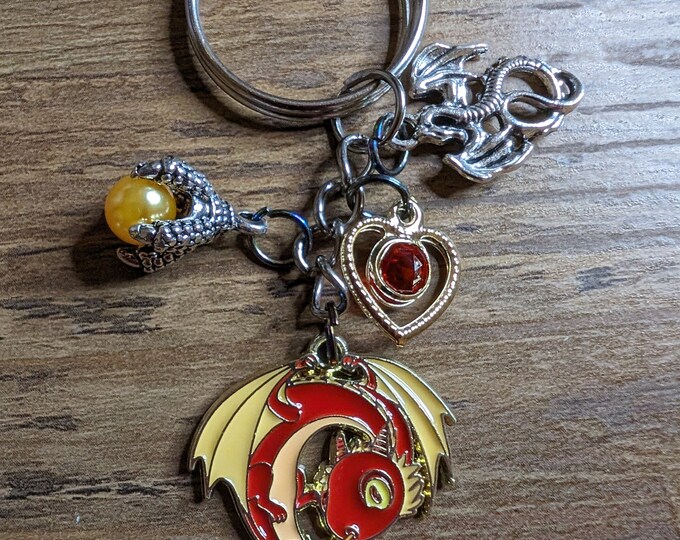 Cartoon dragon keychains