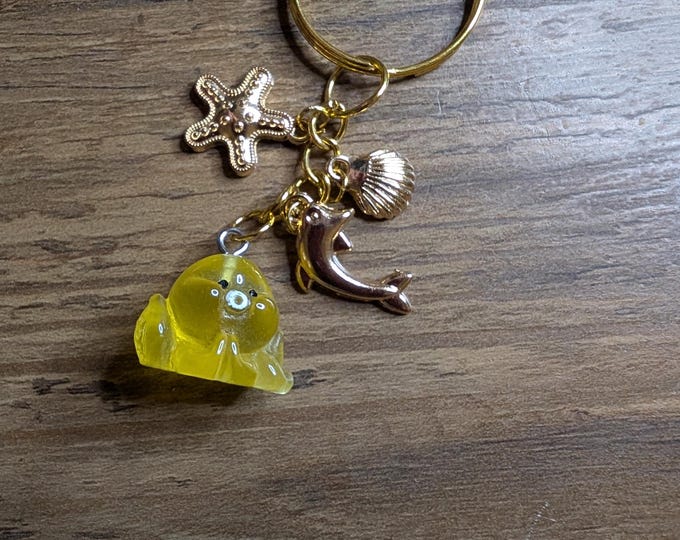 Glow in the Dark Octopus Keychain