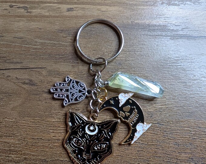 Witchy spirit keychain