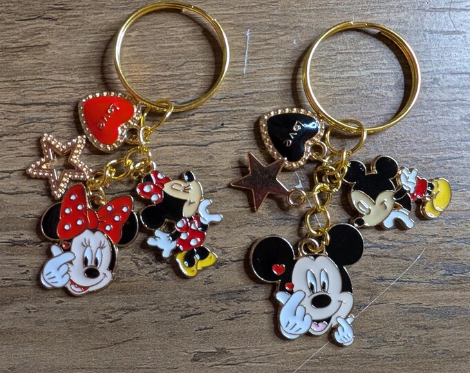 mouse friends keychain