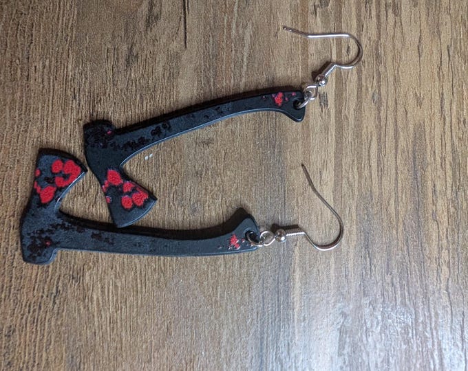 bloody weapon earrings