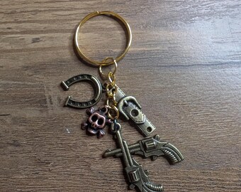 Aged bronze keychain collection