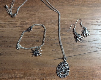 Spider jewelry set