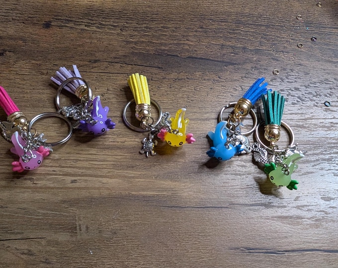 Axolotl keychains small