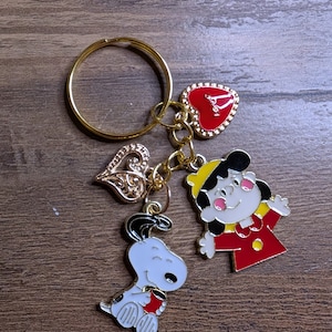 cartoon puppy keychain