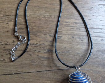 Stone wrap necklace