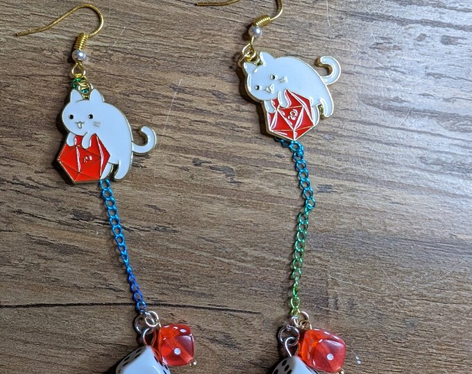 rainbow dangle earrings