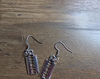 Razor Blade Earrings