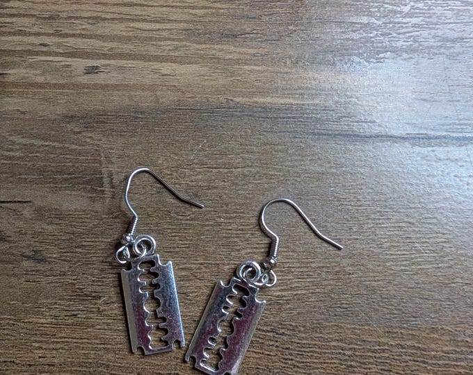 Razor Blade Earrings