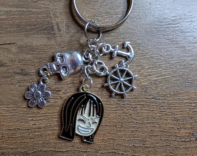 Anime pirate keychain