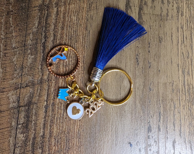 Glass slipper keychain