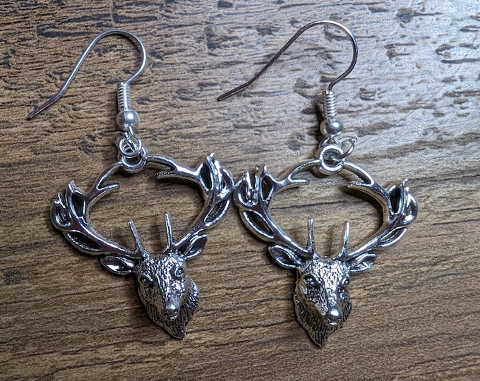 Deer head earrings