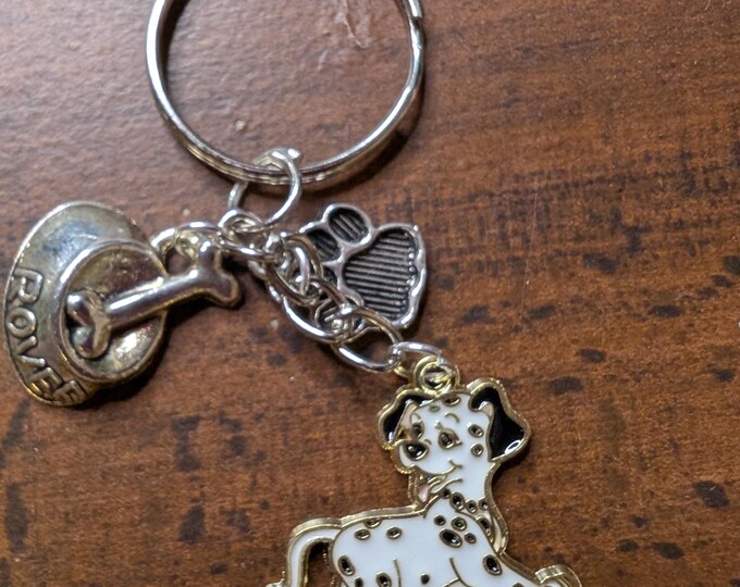 Spotted puppy keychains