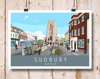 Vintage LNER Flatford Mill Suffolk Railway Poster A3//A2//A1 Print