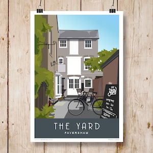 The Yard, Faversham, Kent. 1920&#39;s Style Railway/Travel Poster. A4, A3, A2, A1.  Other sizes now available