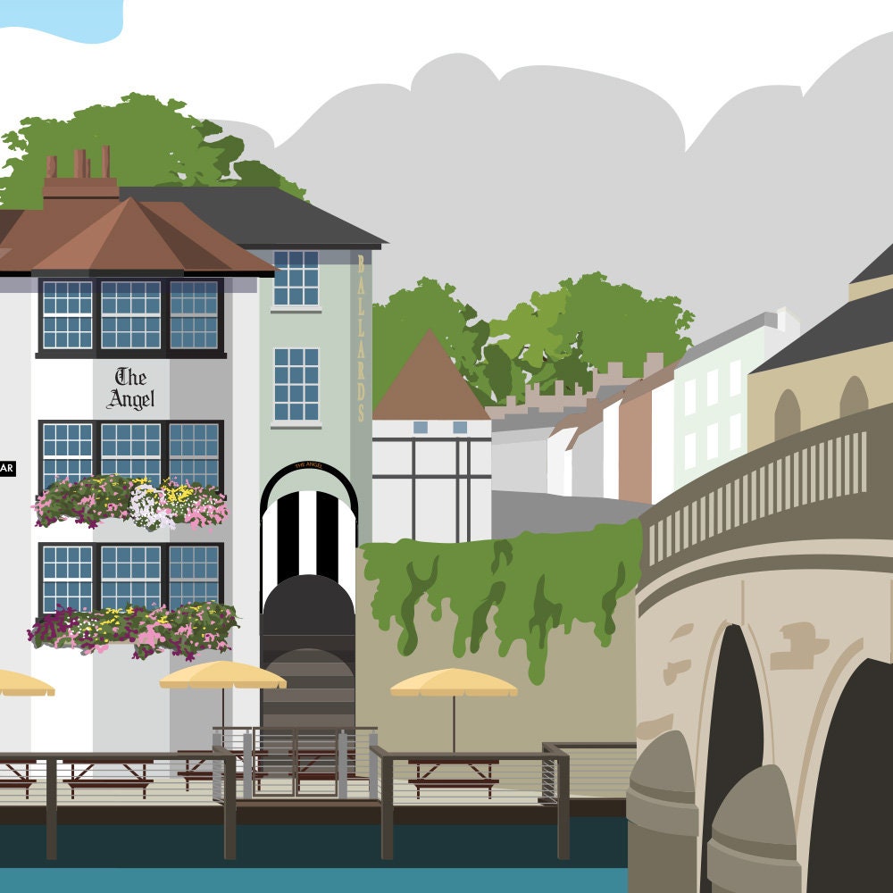 HenleyonThames in Oxfordshire. Poster. Portrait A4 A3 A2 Etsy