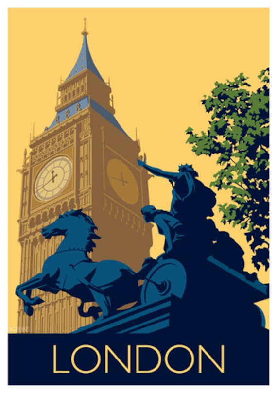 LONDON TOWER VINTAGE RAILWAY TRAVEL POSTER ART ADVERTISING BEEFEATER RETRO