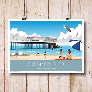 Cromer Pier, North Norfolk. A4, A3, A2, A1 landscape. Other sizes available