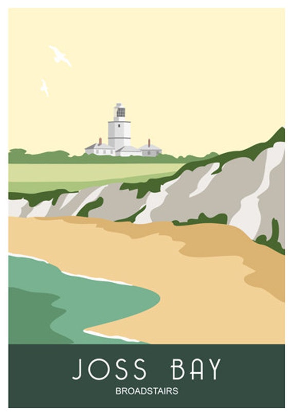 Infant Seaside Scene Vintage Deco Railway Travel Poster A1 A3 Sizes