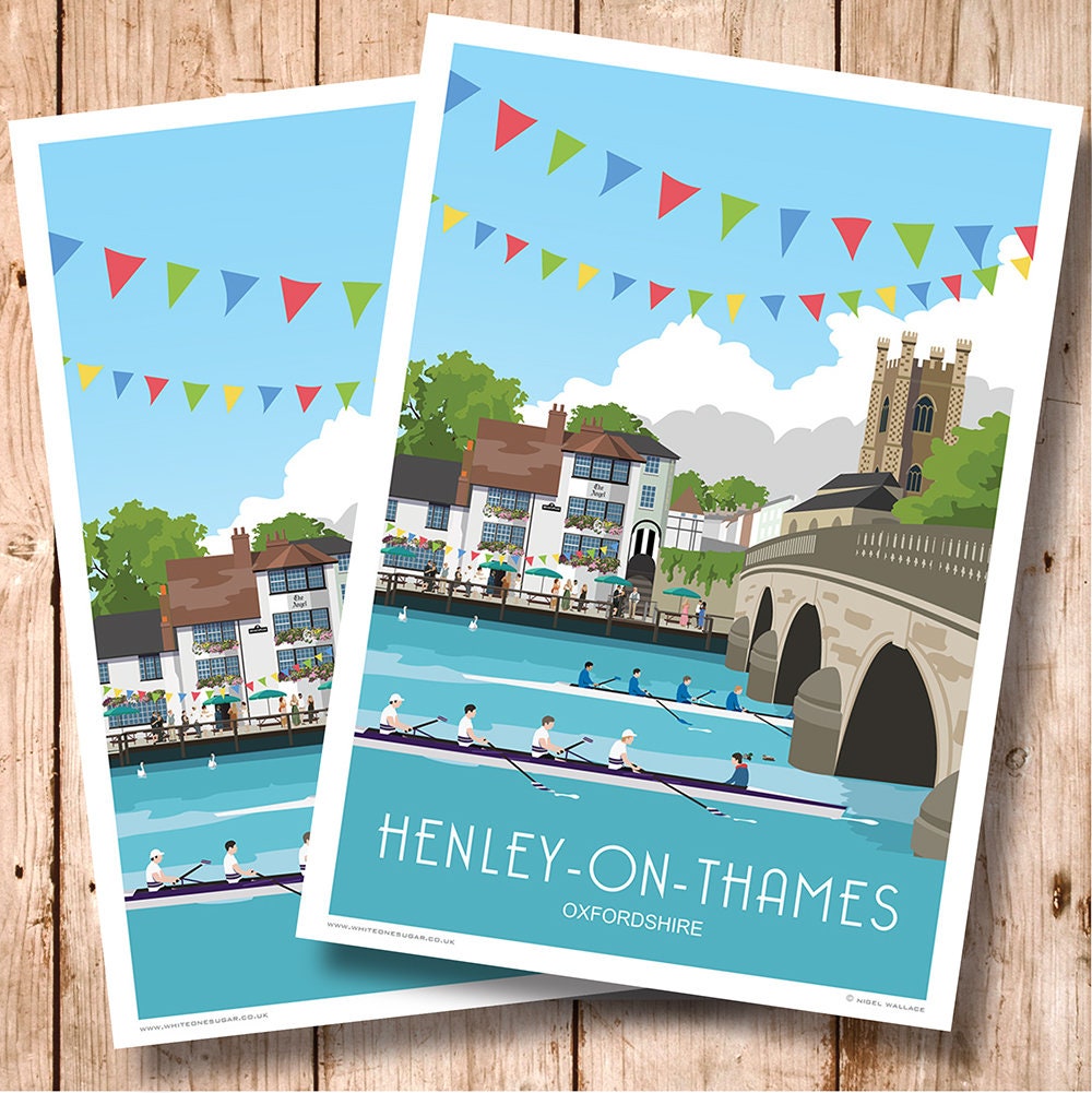 The Rowing Henley   Regatta 壁掛けプレート Henley Royal Regatta - Etsy