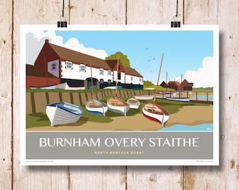 Burnham Overy Staithe, North Norfolk Coast. Landscape A4, A3, A2