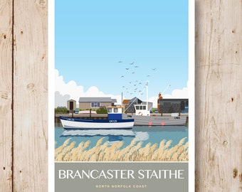 BRANCASTER STAITHE, North Norfolk Coast. Portrait A4, A3, A2, A1