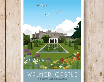 Walmer Castle and Gardens near Deal, Kent. A4, A3, A2, A1 Landscape version also available