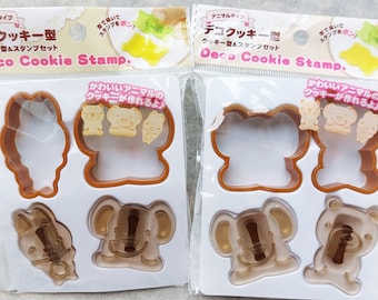 Rabbit Elephant Bear Cookie Cutter and Stamp