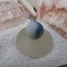 Beach Glass MARBLE / Blue / White with a slight swirl of orange