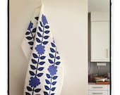 tea towel RABATTEN (the flower bed) blue