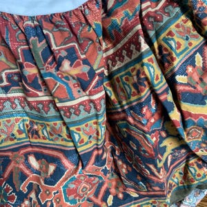 Ralph Lauren Tapestry Bed Skirt: Vintage Southwestern Boho Full Size