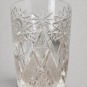 Antique Cut Glass Tumblers - Etsy