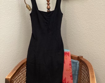 Y2K Dolce & Gabbana Bodycon Dress| Size 8-Fits like a 6|Black Dress|LBD|Knee Length