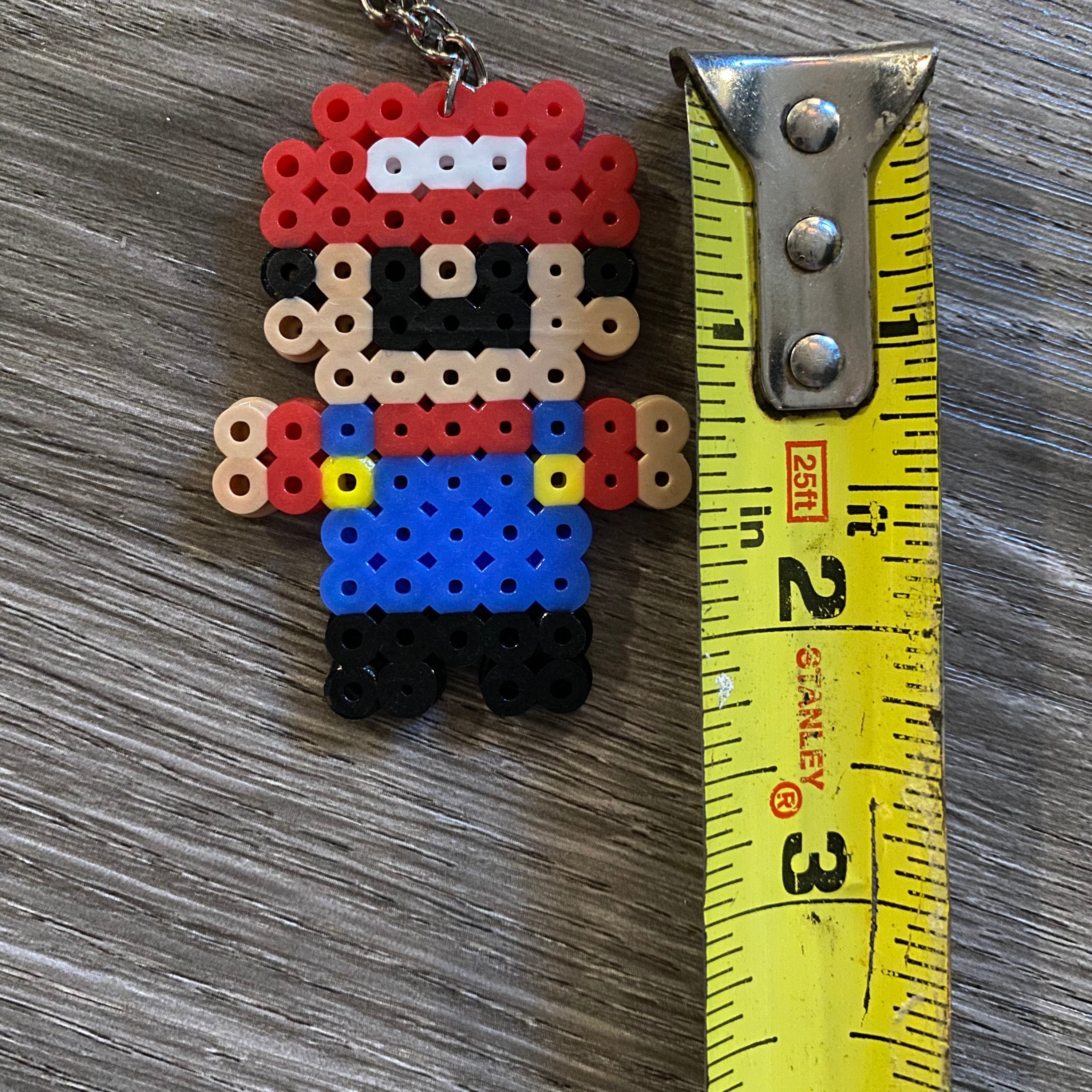 Super Mario Bros. Perler Beads Keychain Zipper Pull Handmade *FAST ...