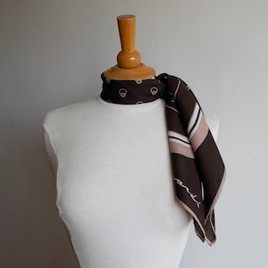 Vintage brown scarf by Leonardi