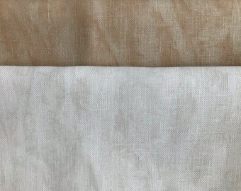 28 count beige 15\u201d x 18\u201d Linen cross stitch fabric