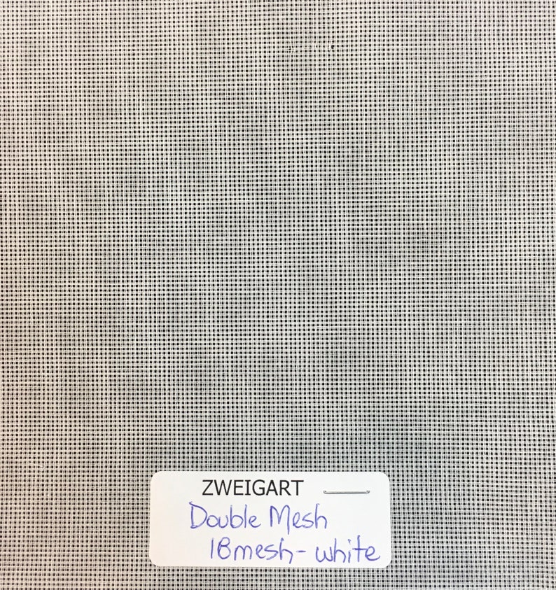 Double Mesh Needlepoint Canvas 18 Mesh / 36 Mesh White Custom | Etsy