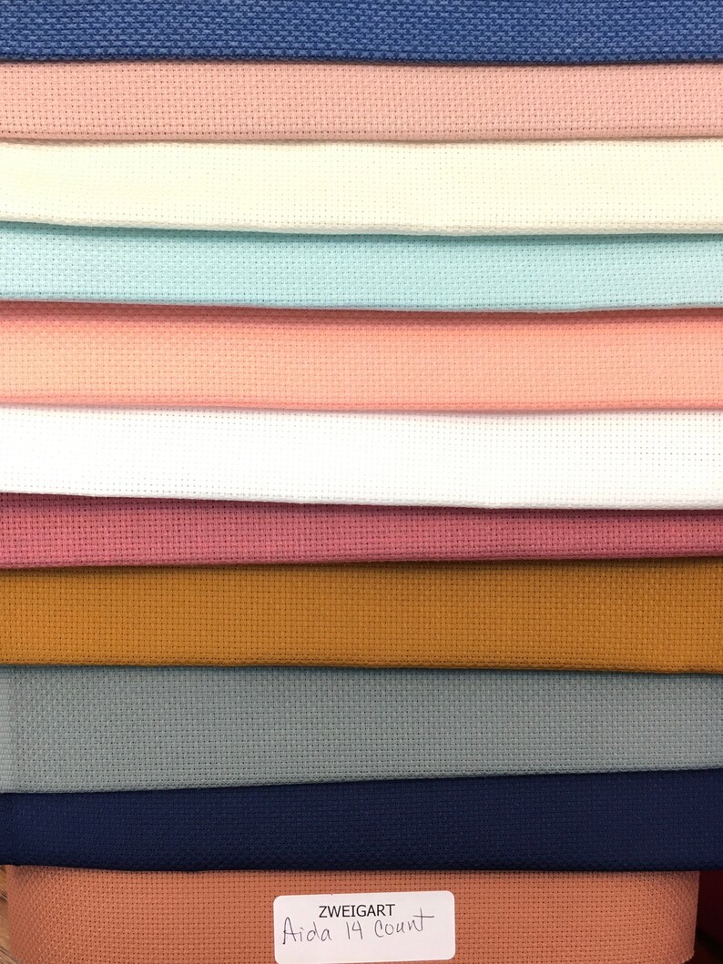 Zweigarts Aida 14 Count Fabric Fat Quarter 18 x Etsy