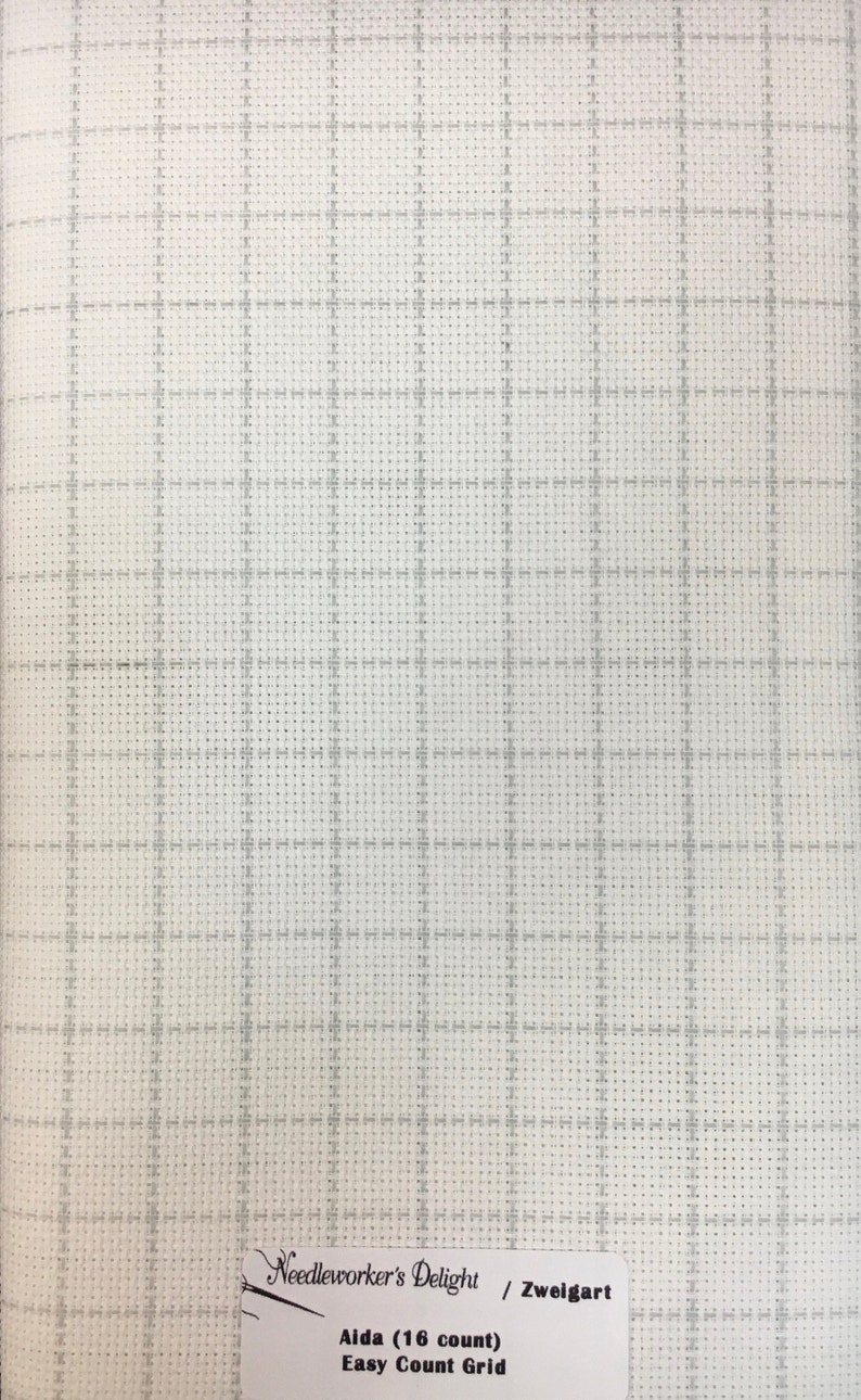 Zweigart Aida Easy Count Grid 16 Count Cross Stitch Fabric Etsy
