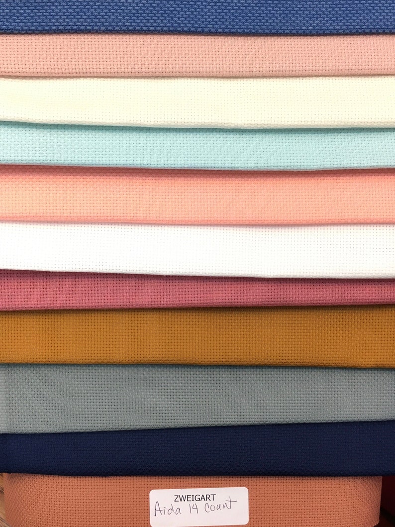 Zweigarts Aida 14 Count Fabric Fat Quarter 18 x Etsy