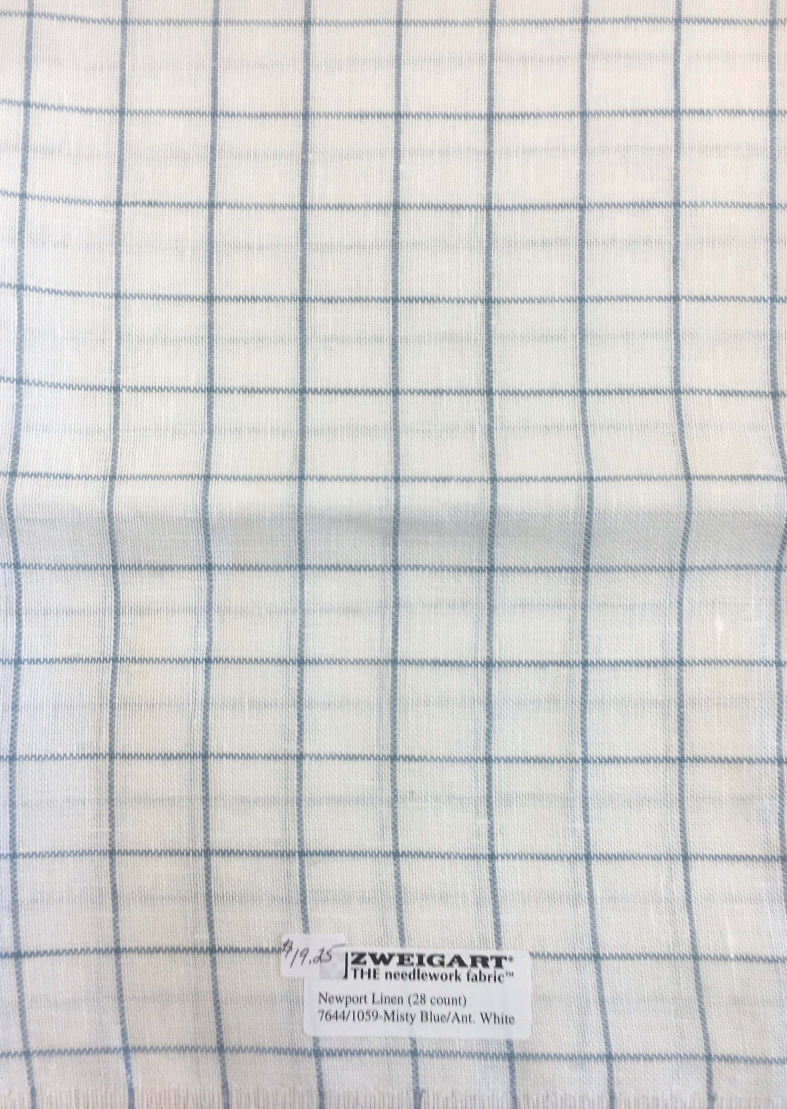 Zweigart Newport Linen 28 Count Cross Stitch Fabric RARE Raw/ Etsy