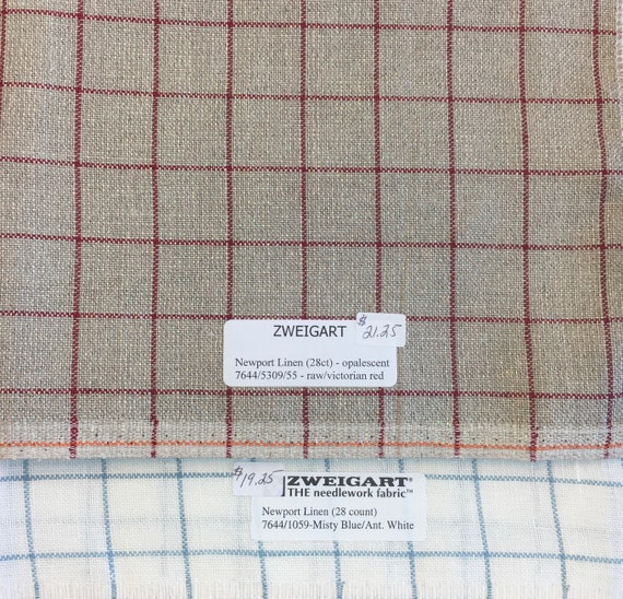 Zweigart Misty Blue 16 Count Aida Multiple Sizes Available