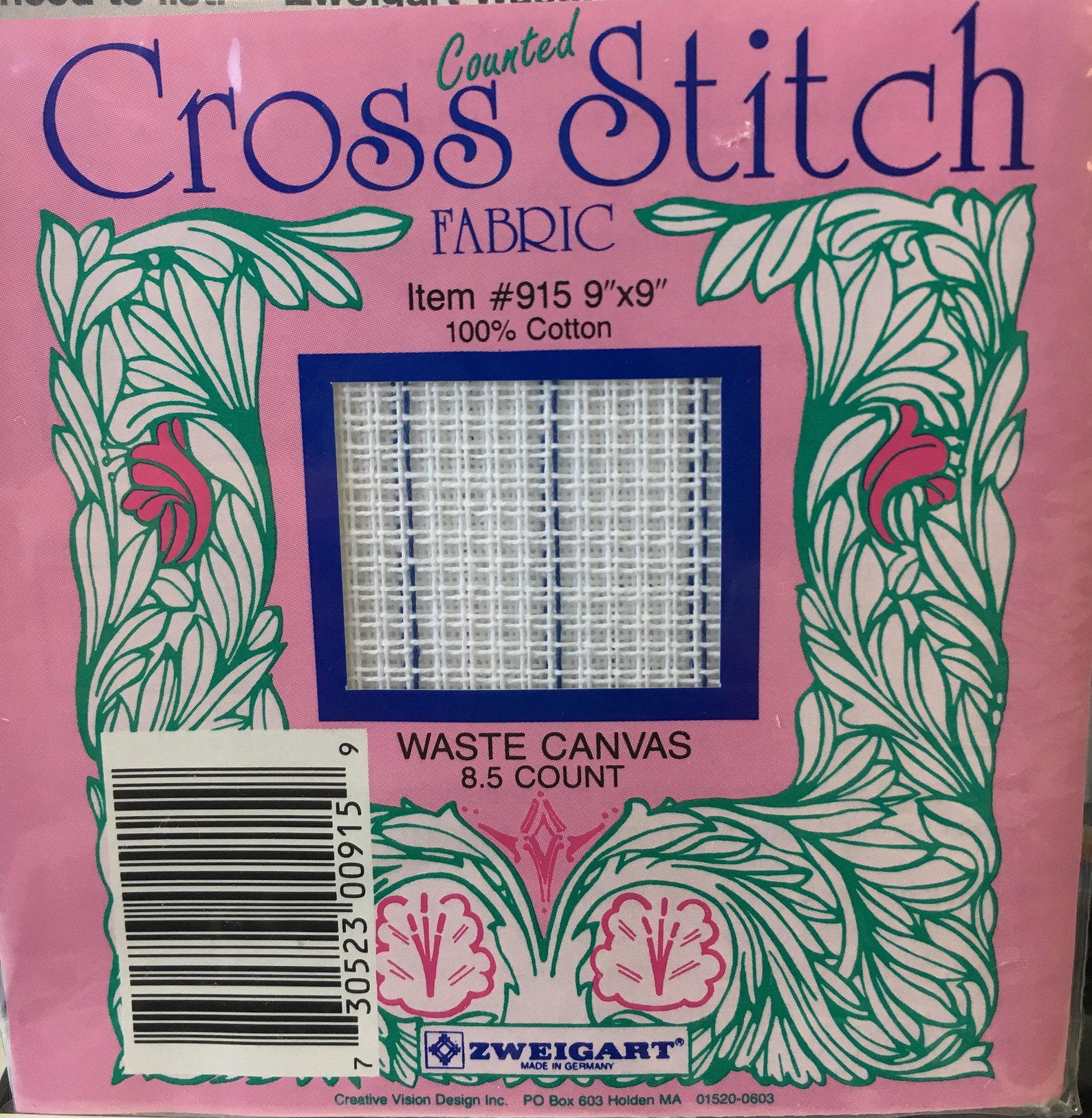 Zweigart 8.5 Count Waste Canvas 6 Packages Cut to 9 Etsy